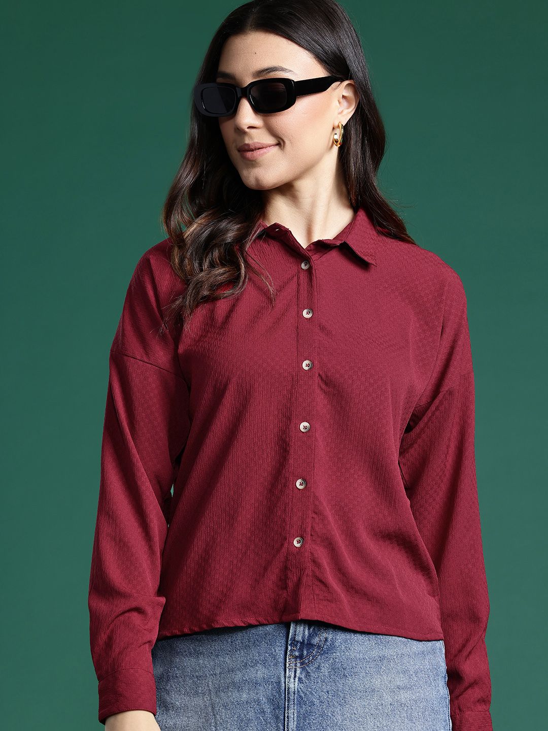 DressBerry Textured Casual Shirt