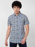SPYKAR Floral Printed Cotton Casual Shirt