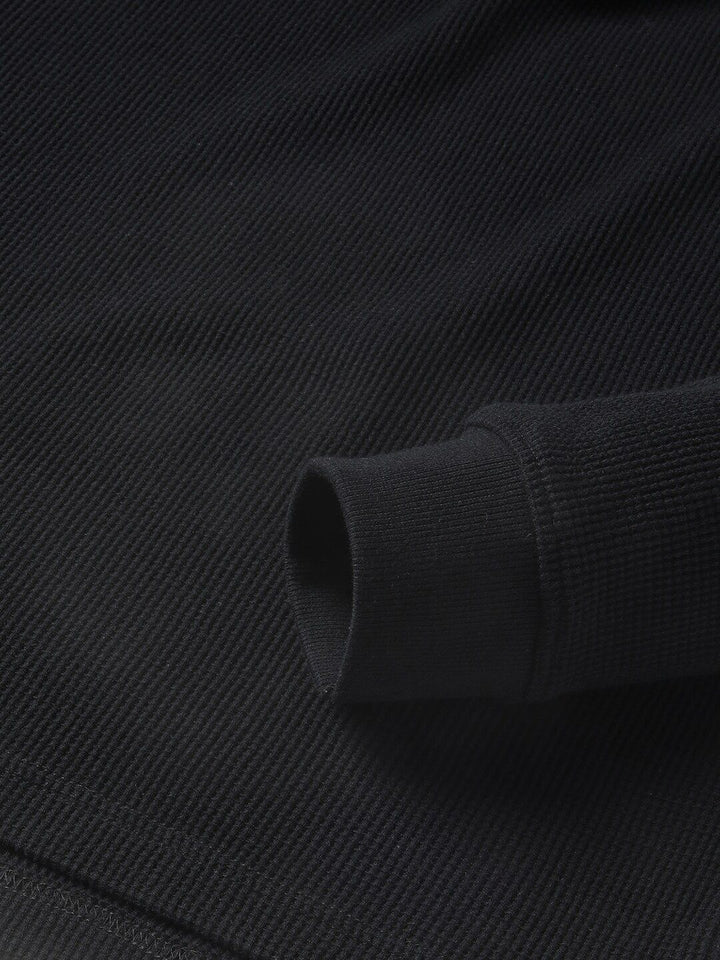 THE BEAR HOUSE Henley Neck Pure Cotton Slim Fit T-shirt