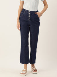 DressBerry Women Straight Fit High-Rise Stretchable Jeans