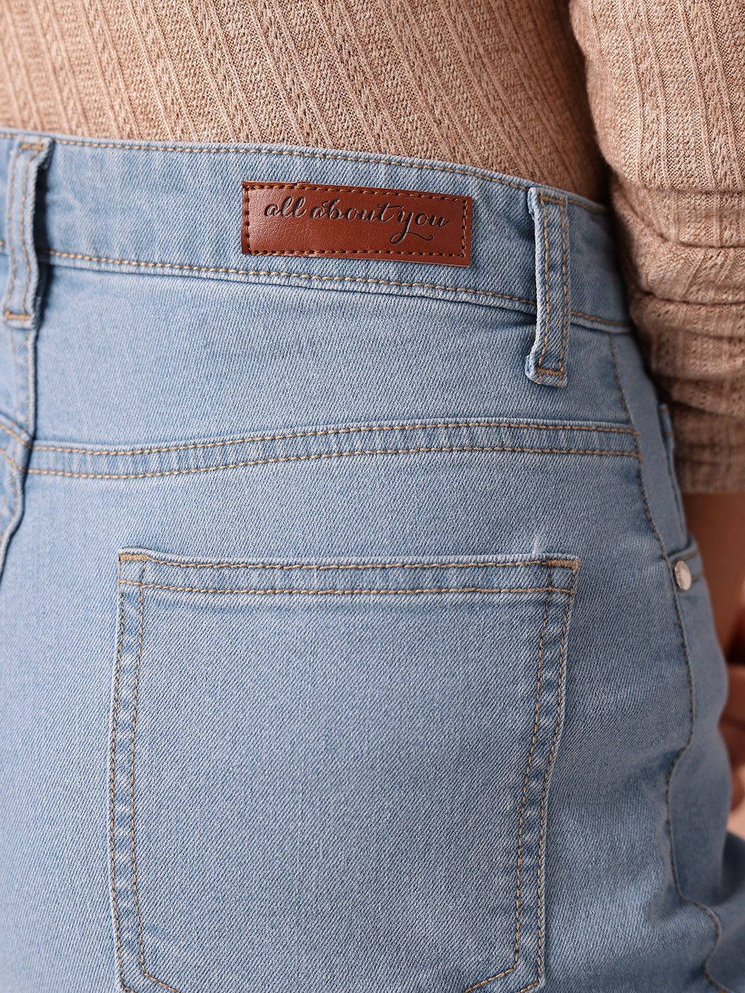 all about you Women Wide Leg High-Rise Stretchable Jeans