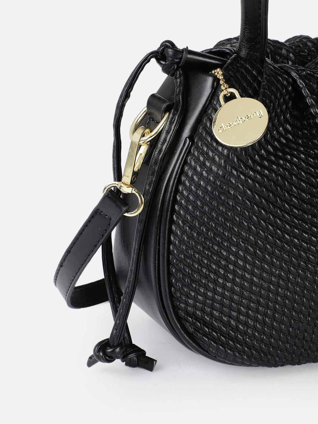 DressBerry Textured Bucket Handheld Bag