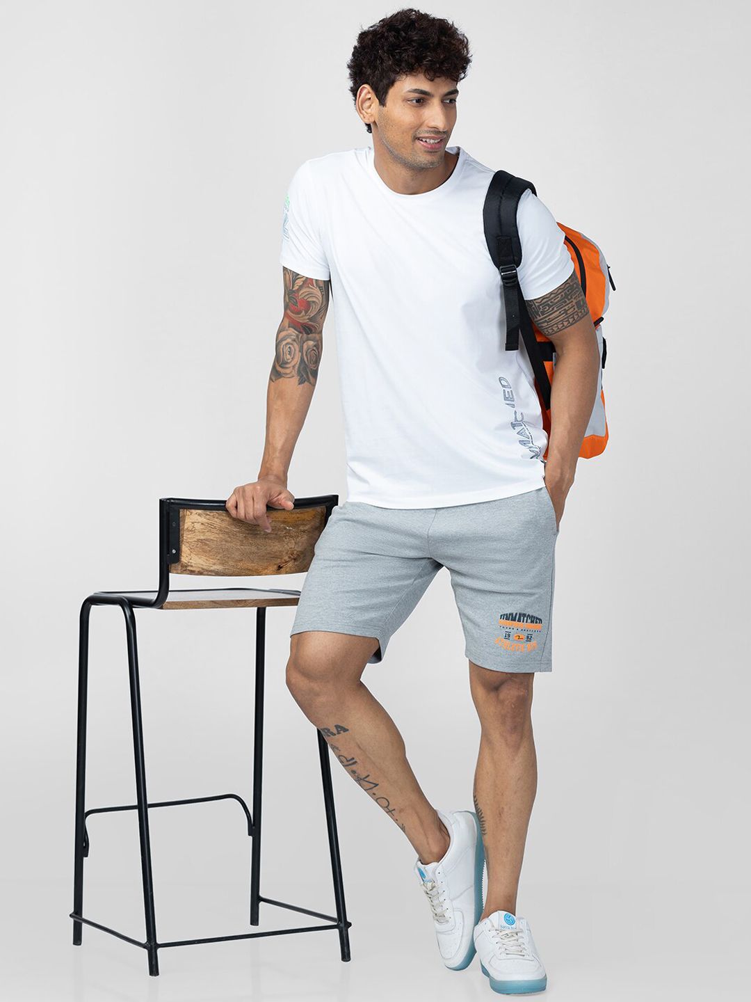 SPYKAR Men Solid Cotton Regular Fit Shorts