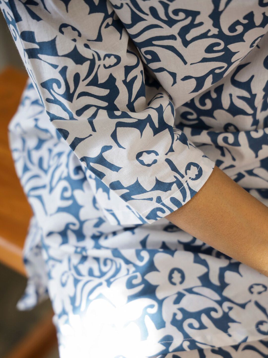 SANSKRUTIHOMES Floral Pure Cotton Printed Night suit