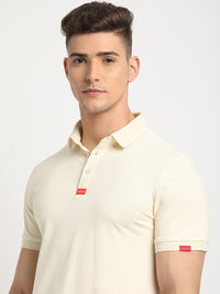 THE BEAR HOUSE Polo Collar Short Sleeves Slim Fit T-shirt