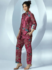 Libas Printed Shirt With Palazzo Co-Ords