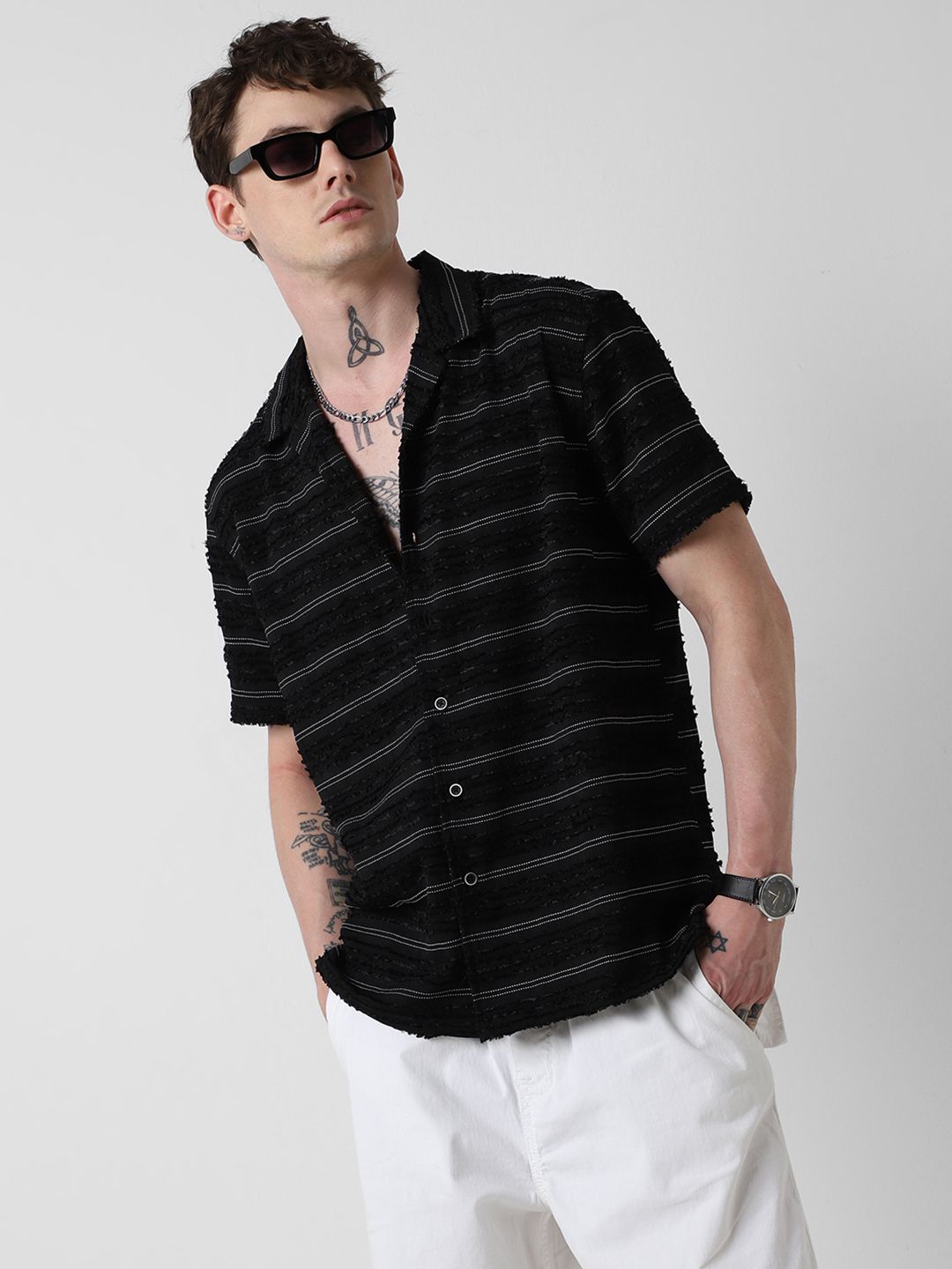 VASTRADO Men Classic Opaque Casual Shirt