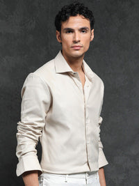 RARE RABBIT Men Comb-1 Slim Fit Textured Cotton Shirt