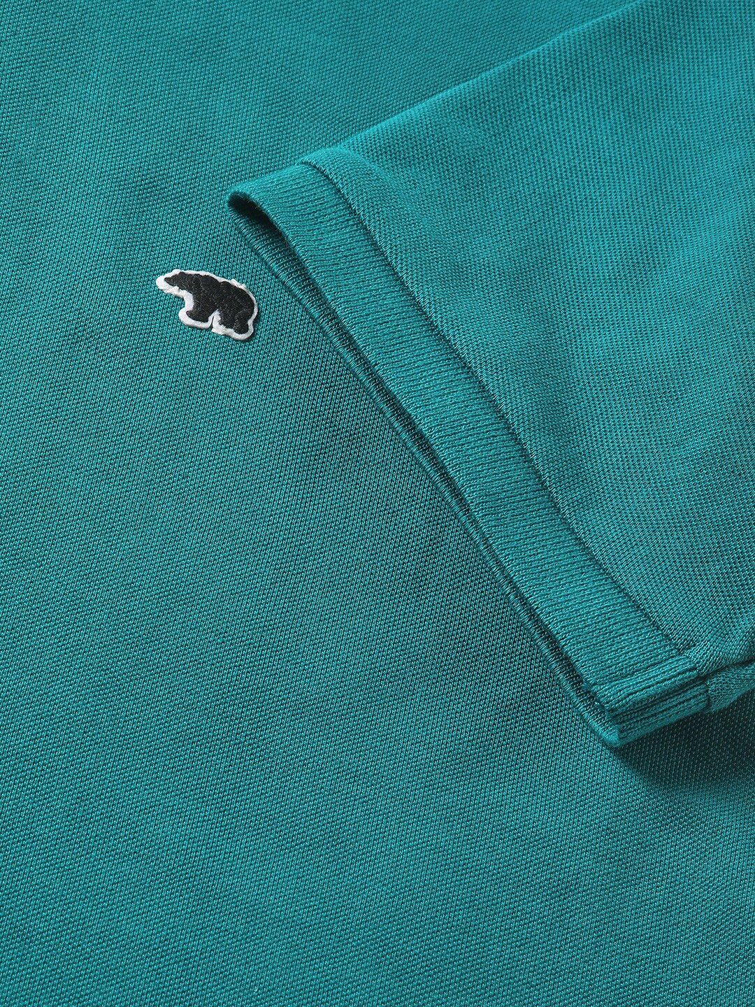 THE BEAR HOUSE Men Solid Regular Fit Cotton Polo Collar T-Shirts