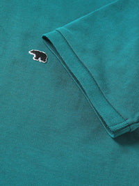 THE BEAR HOUSE Men Solid Regular Fit Cotton Polo Collar T-Shirts