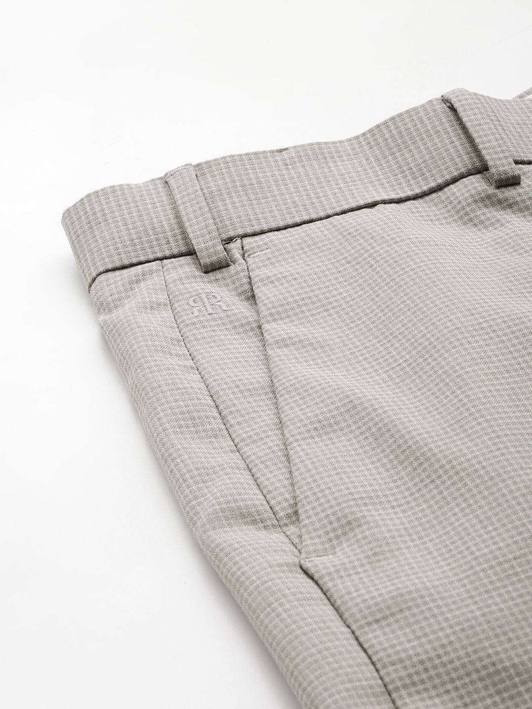 Raymond Men Checked Slim Fit Formal Trousers