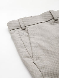 Raymond Men Checked Slim Fit Formal Trousers