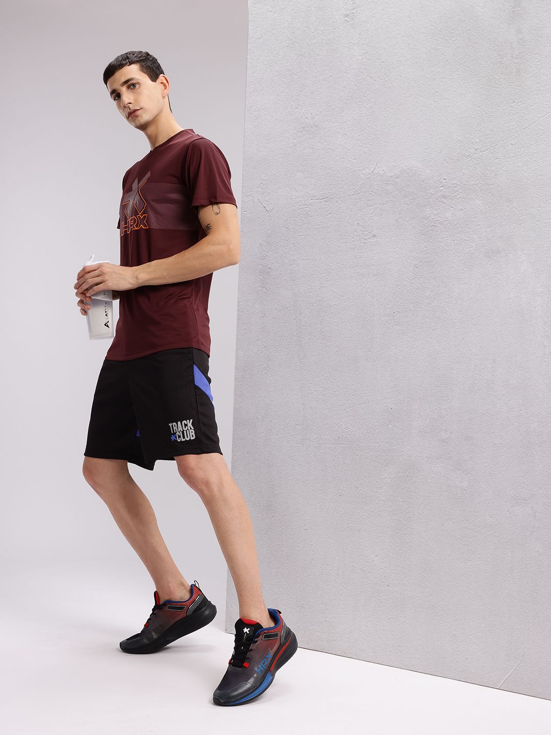 HRX by Hrithik Roshan Men Striped Rapid-Dry Running Shorts