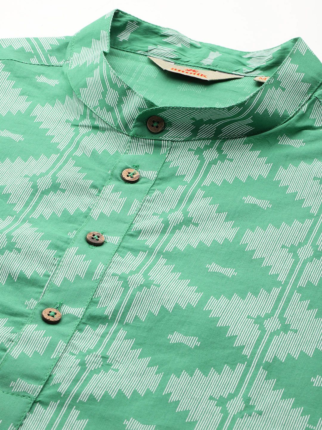 Anouk Printed Regular Pure Cotton Kurta with Trousers