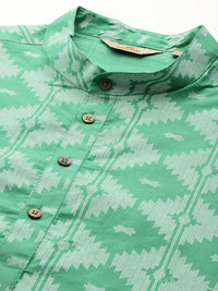 Anouk Printed Regular Pure Cotton Kurta with Trousers