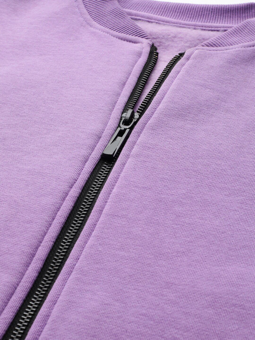 STREET 9 Women Lavender Printed Lightweight Bomber