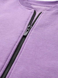 STREET 9 Women Lavender Printed Lightweight Bomber