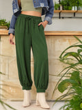 DressBerry Women Buttoned-Cuffs Trousers