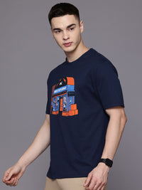 HRX by Hrithik Roshan Quirky Graphic Print Relaxed Fit T-shirt