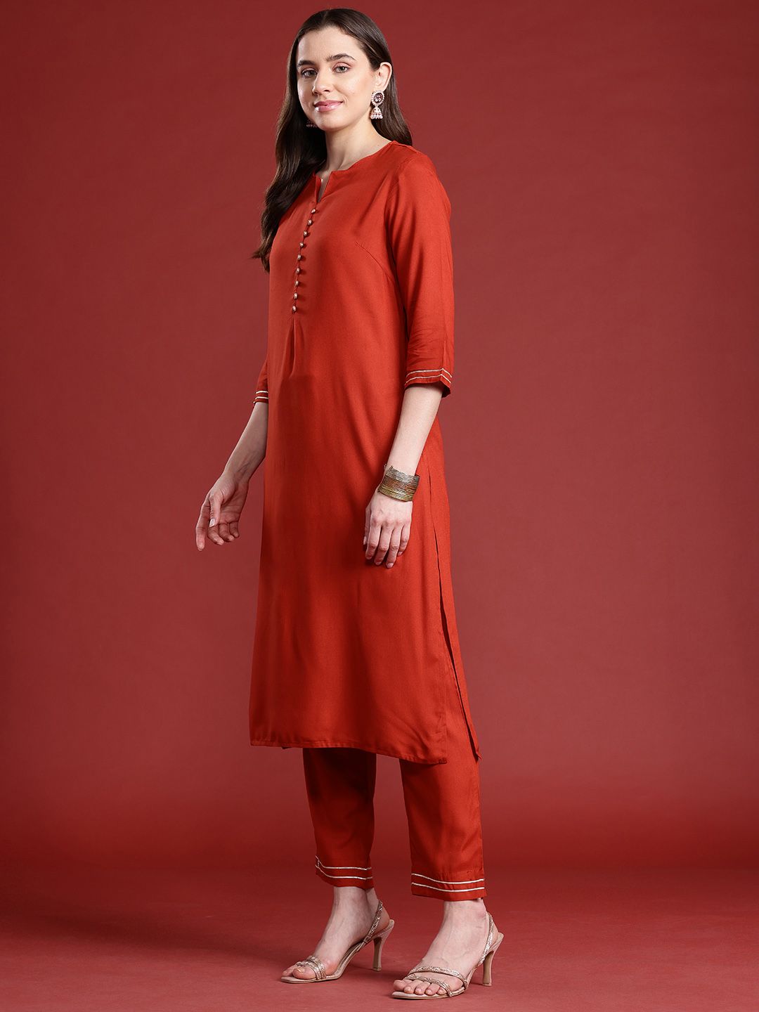 Anouk Kurta with Trousers & Dupatta