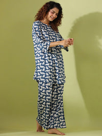 SANSKRUTIHOMES Conversational Printed Pure Cotton Night suit