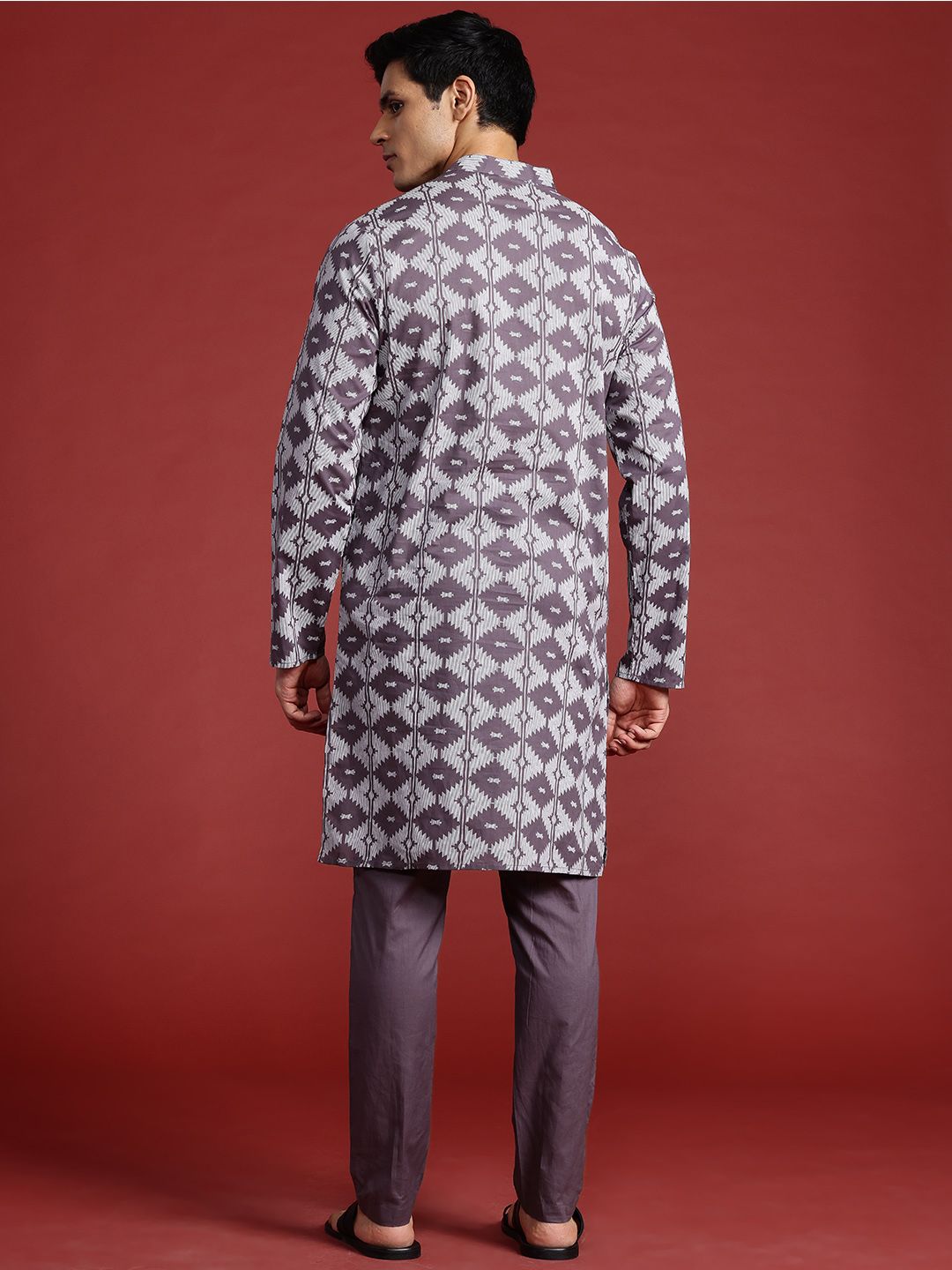 Anouk Printed Regular Pure Cotton Kurta with Trousers