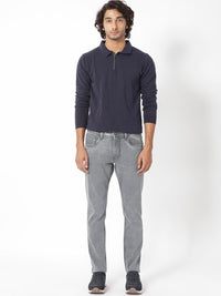 RARE RABBIT Men Nater Slim Fit Mid-Rise Cotton Stretchable Jeans