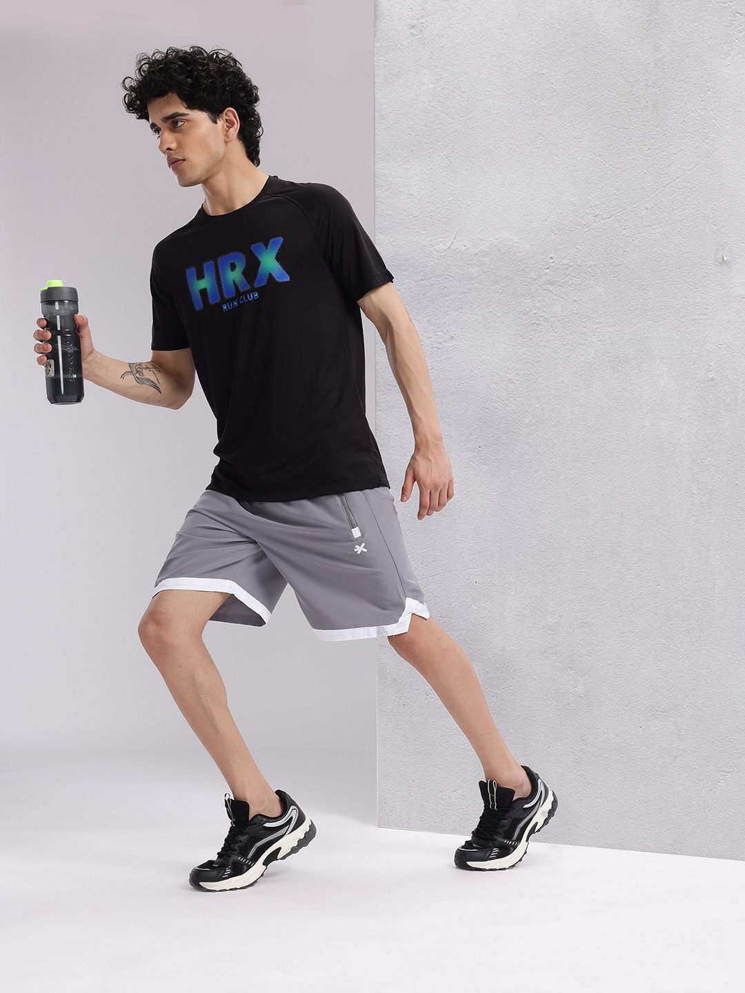 HRX by Hrithik Roshan Typography Print Rapid-Dry Running T-shirt