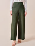 AND Women Loose Fit High-Rise Pleated Trousers