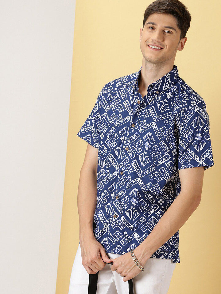 Thomas Scott Comfort Fit Floral Printed Cotton Casual Shirt
