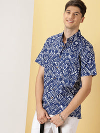 Thomas Scott Comfort Fit Floral Printed Cotton Casual Shirt