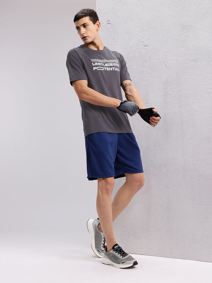 HRX by Hrithik Roshan Typography Print Raglan Sleeves Training T-shirt