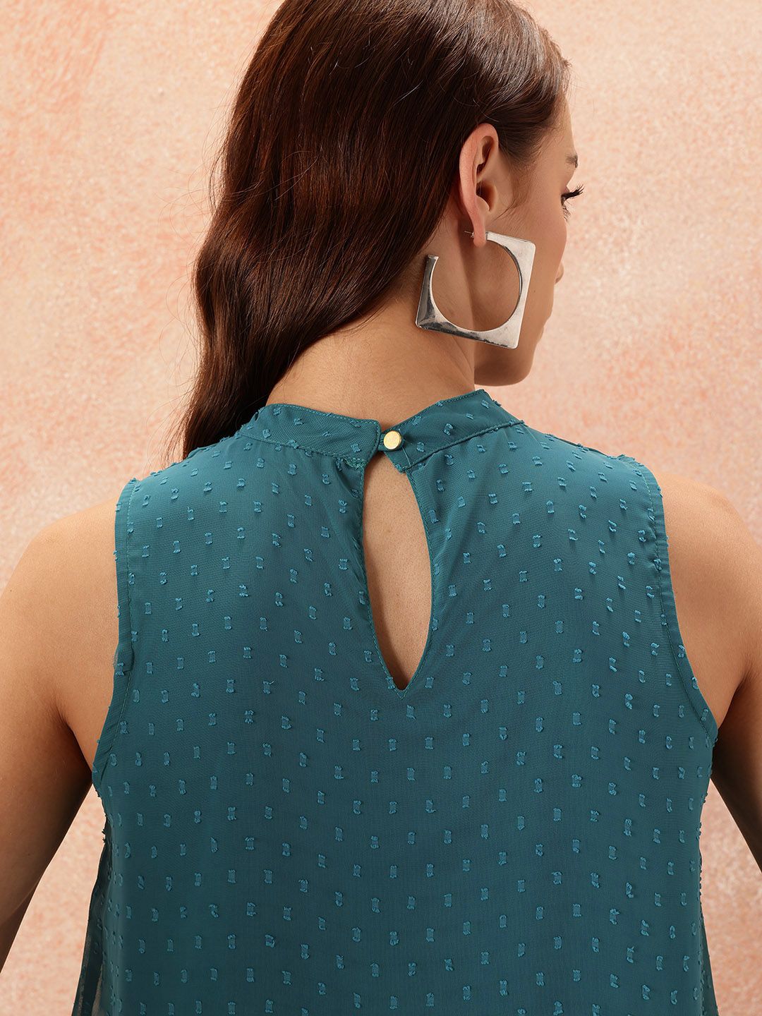 all about you Dobby Textured Sleeveless Top