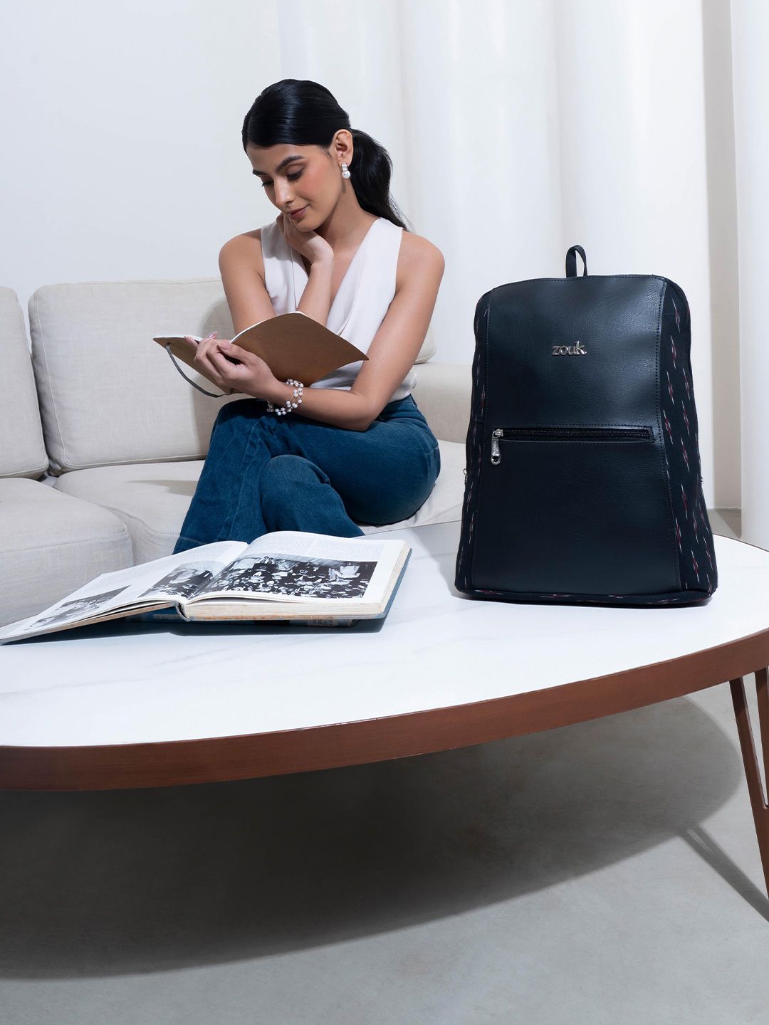 ZOUK Women Water Resistance Non-Padded Backpack