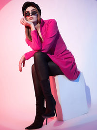 STREET 9 Self-Striped A-Line Mini Skirt