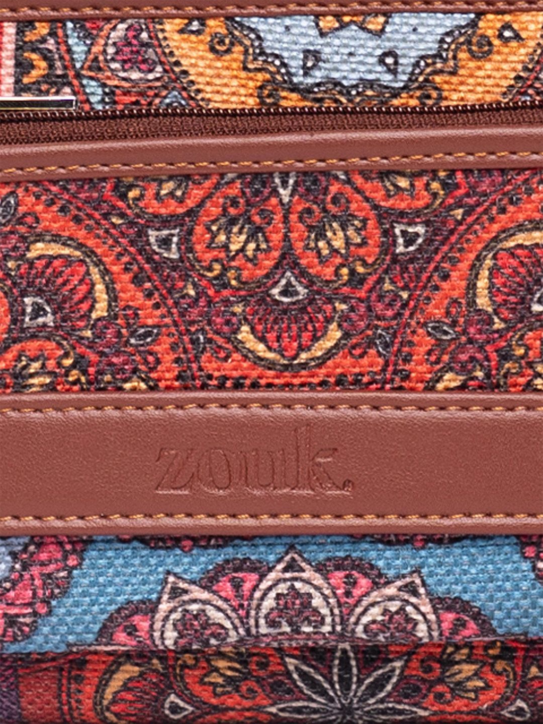 ZOUK Women Ethnic Motifs Printed Zip Around Wallet