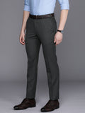 Raymond Men Textured Slim Fit Formal Trousers