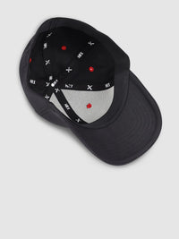 HRX by Hrithik Roshan Unisex Black Embroidered Baseball Cap