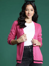 DressBerry Cable Knit Longline Cardigan