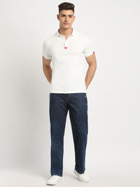 THE BEAR HOUSE Polo Collar Short Sleeves Slim Fit T-shirt