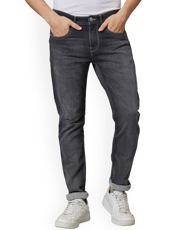 Being Human Men Slim Fit Clean Look Light Fade Jeans