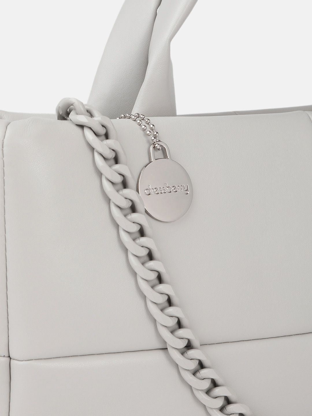 DressBerry Structured Quilted Handheld Bag