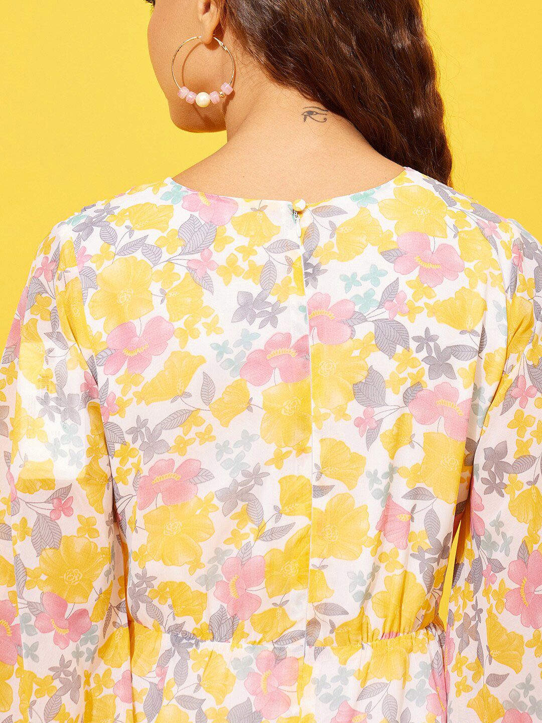 QUIERO Printed Culotte Jumpsuit