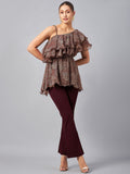 W Floral Embroidered Panelled A-Line Kurta