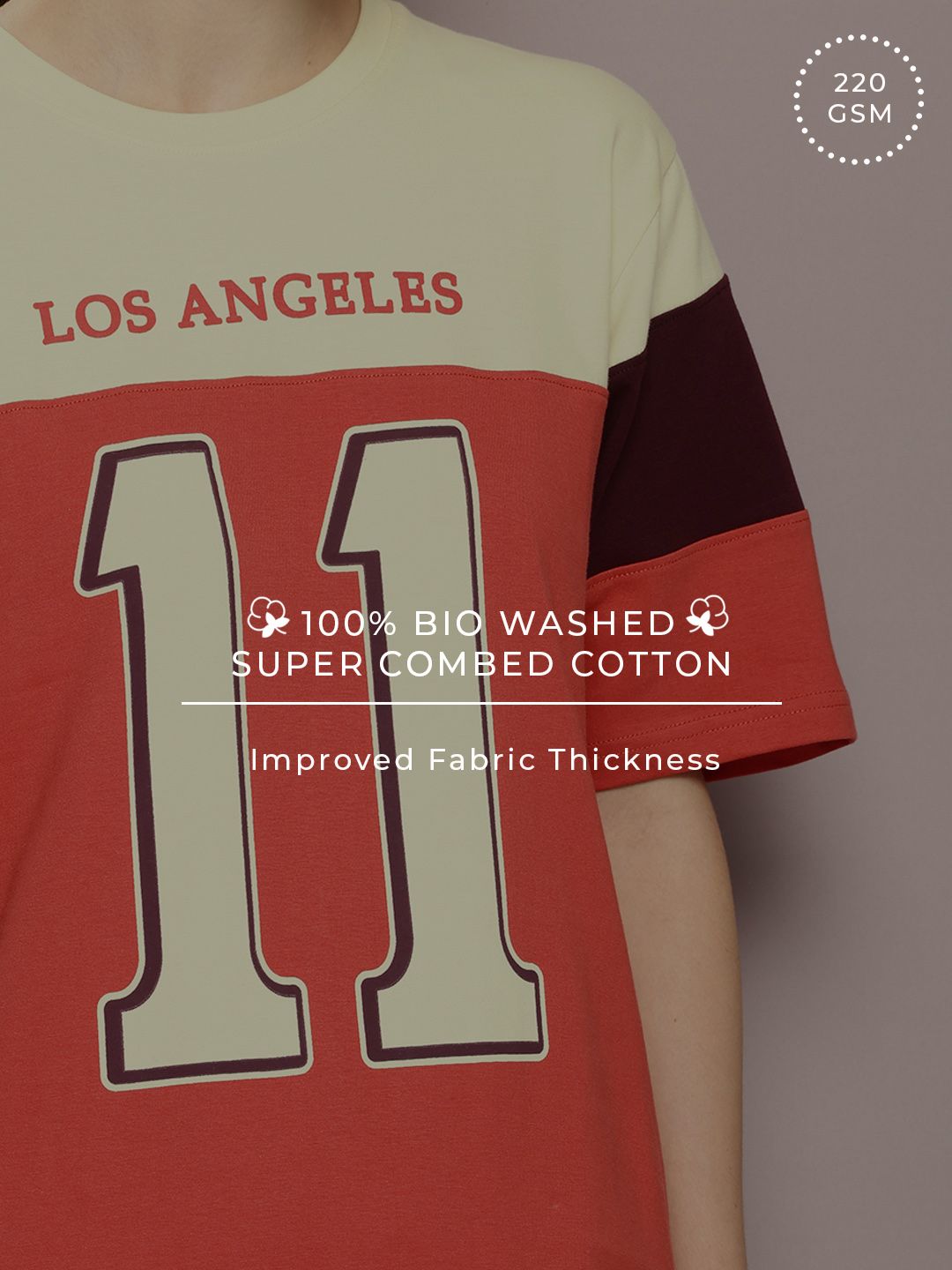 DILLINGER Women Typography Printed Oversized T-shirt