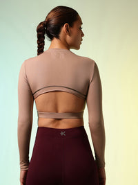 HRX by Hrithik Roshan ACTIVE-GODDESS Cut Outs Slim Fit Rapid Dry Training Crop T-shirt