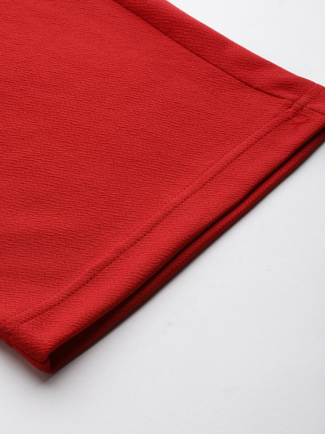 Antheaa Women Red Solid Trousers