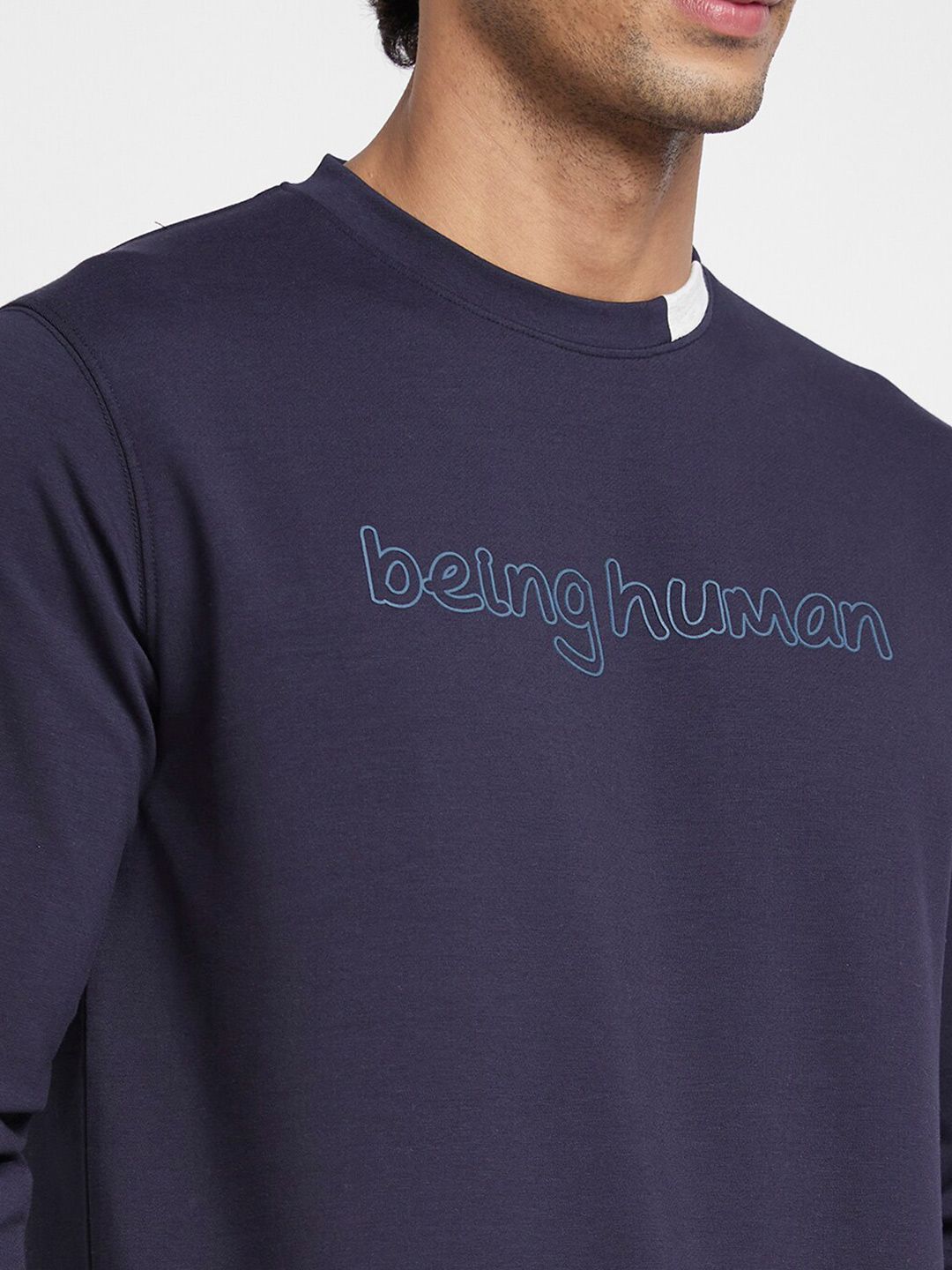 Being Human Typography Printed Pullover