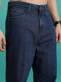 HIGHLANDER Men Loose Fit Mid-Rise Cotton Baggy Jeans