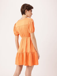 DressBerry Citrus Dream Minimalist Muse Tiered Dress